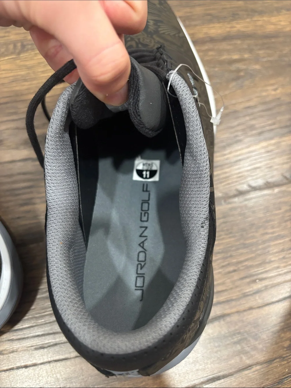 Men's Black Jordan golf shoes  - Lightweight Comfort